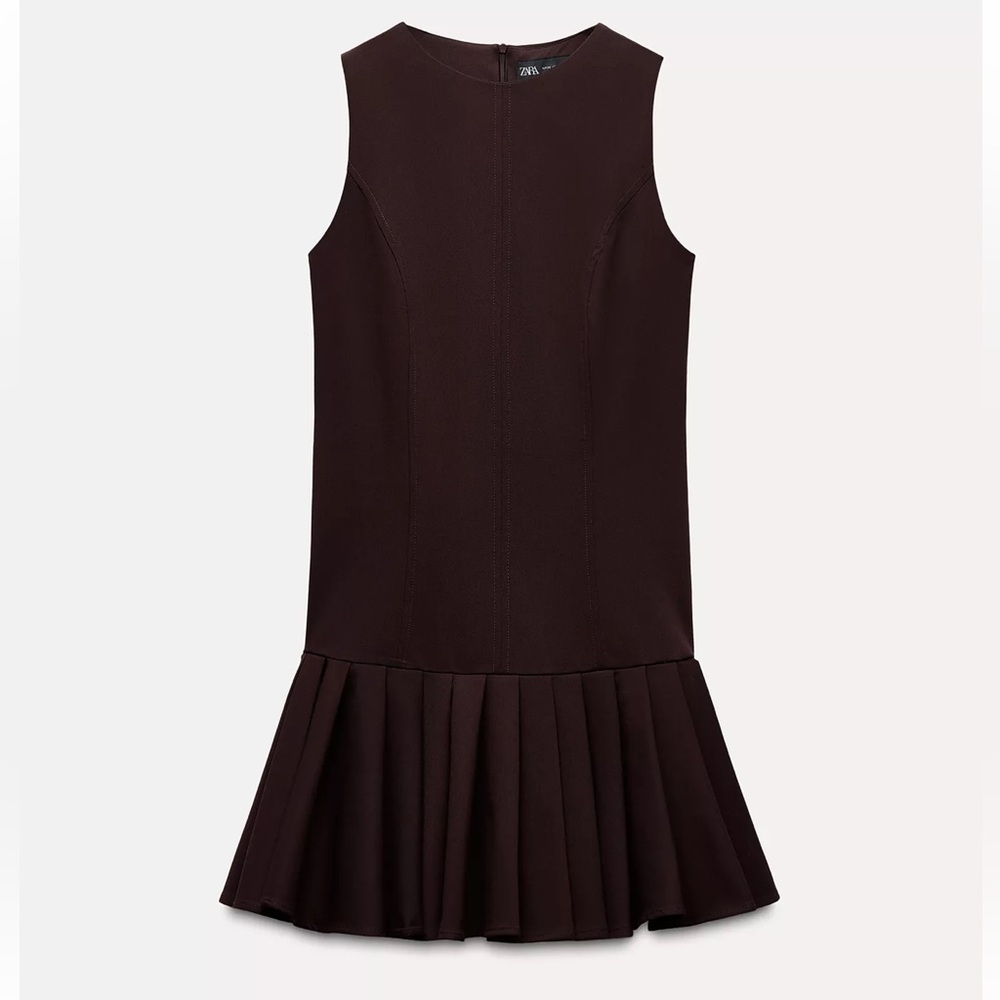ZARA BOX PLEAT MINI DRESS | SIZE XS